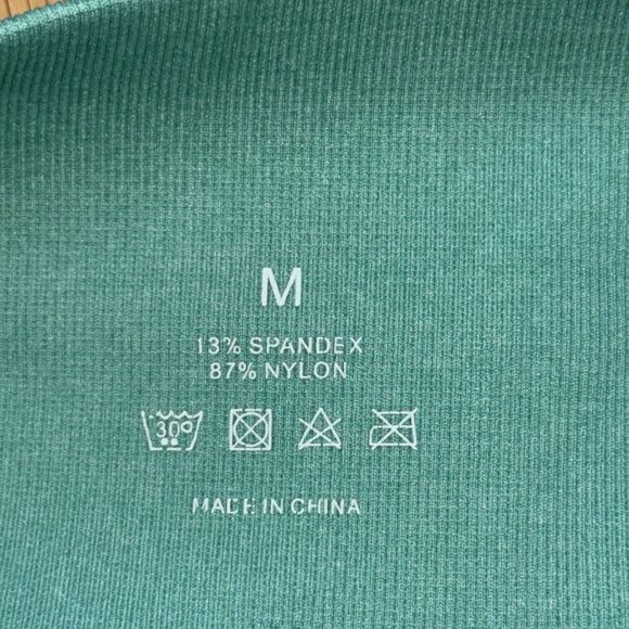 NVGTN Contour Seamless Shorts Biker High-Waisted Compression Turquoise Green M - Picture 3 of 10